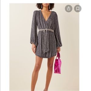 Retrofête Julie Gunmetal Dress XS